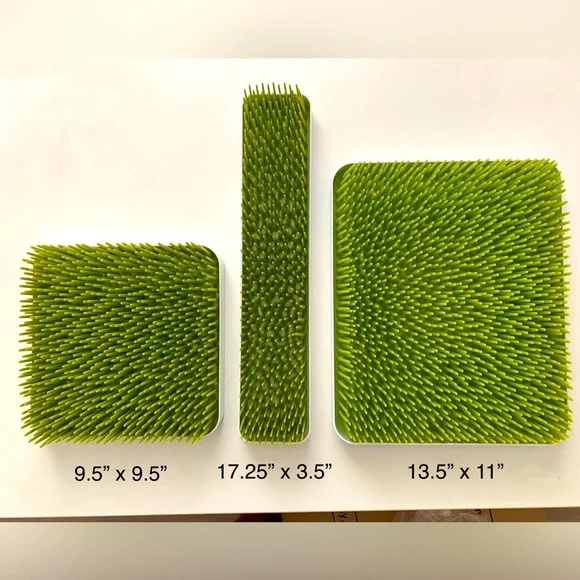 3x Boon Lawn Countertop Baby Bottle Drying Rack Organizer Spring Green - Picture 1 of 2